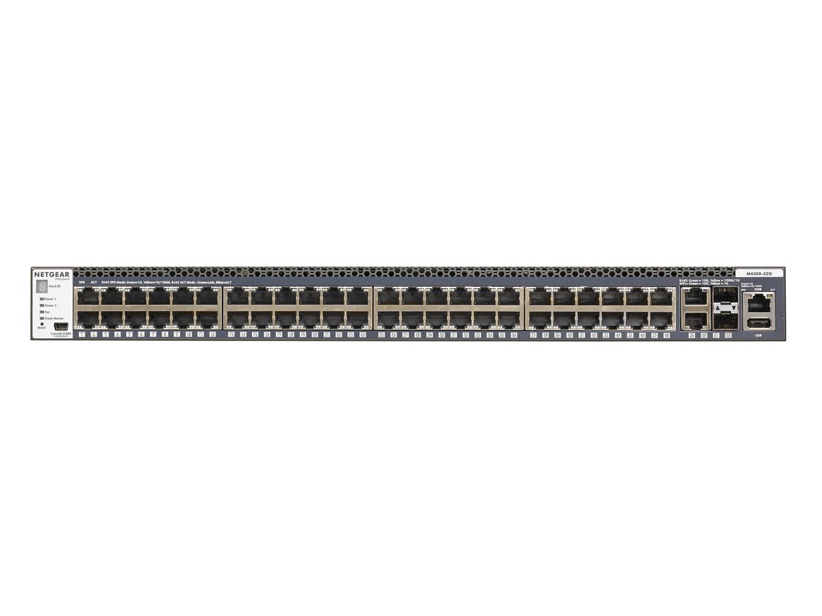 Netgear M4300-52G Managed L3 Gigabit Ethernet (10/100/1000) Grey 1U