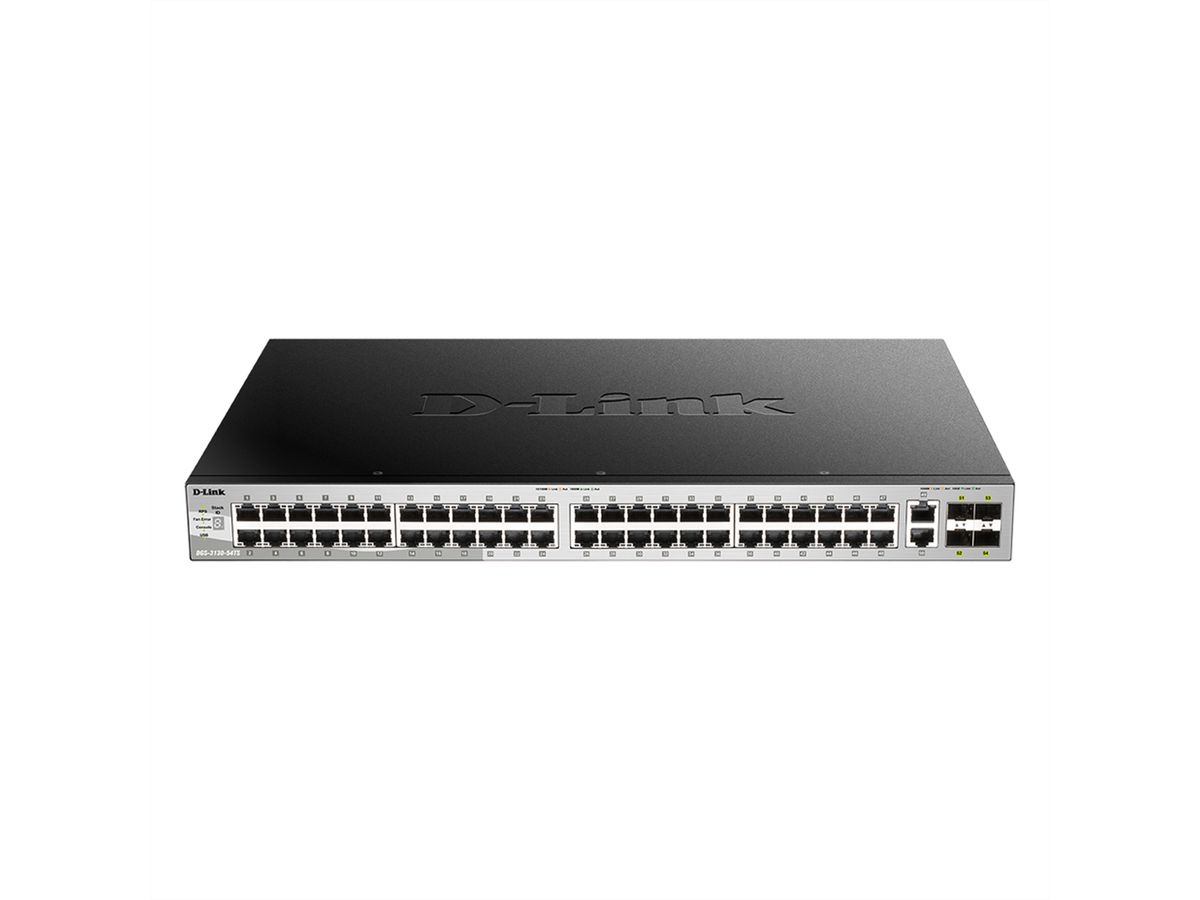D-Link DGS-3130-54TS/E 54-Poorts Switch , Layer 3 Gigabit Stack (SI)