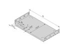 SCHROFF EuropacPRO Mounting Plate for Use With Cover Plate, 42 HP, 160 mm Board Length