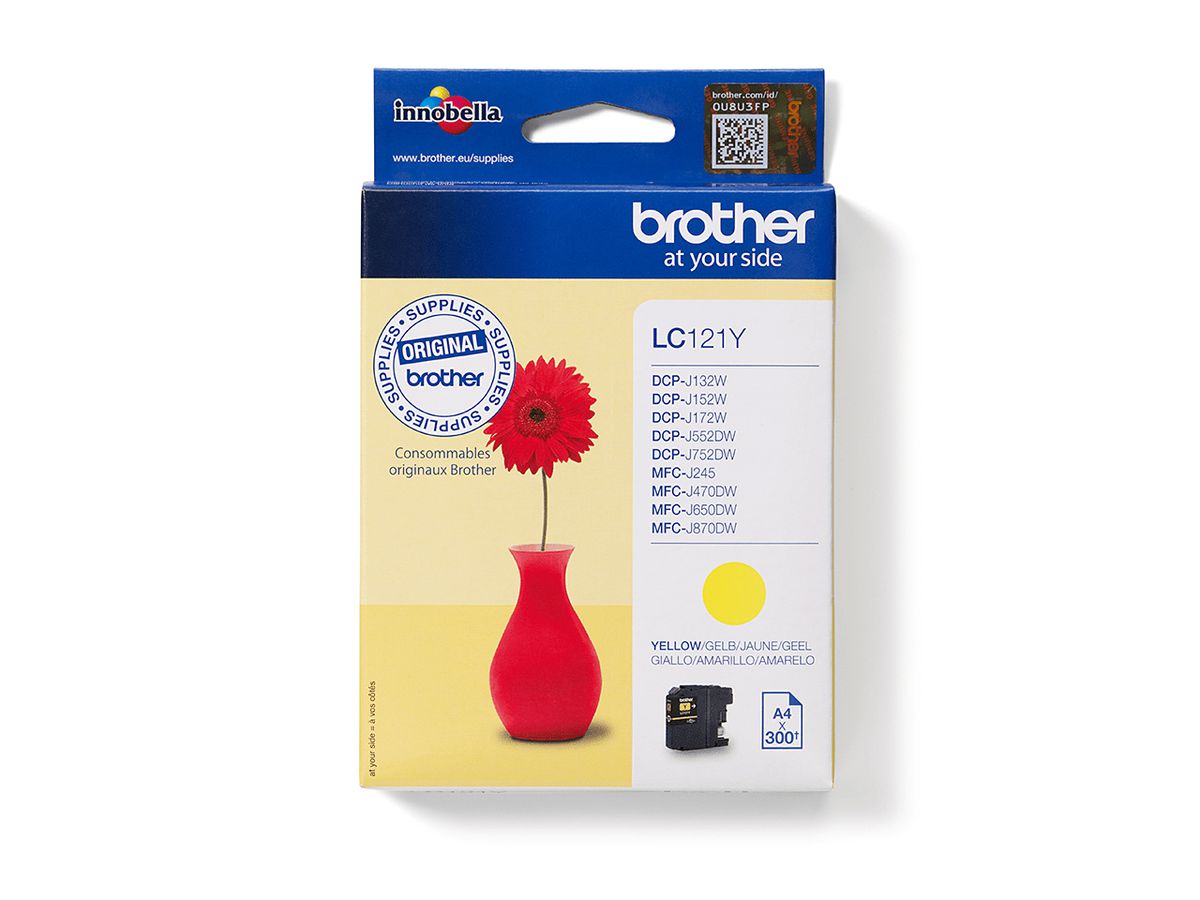 Brother LC121Y ink cartridge 1 pc(s) Original Yellow