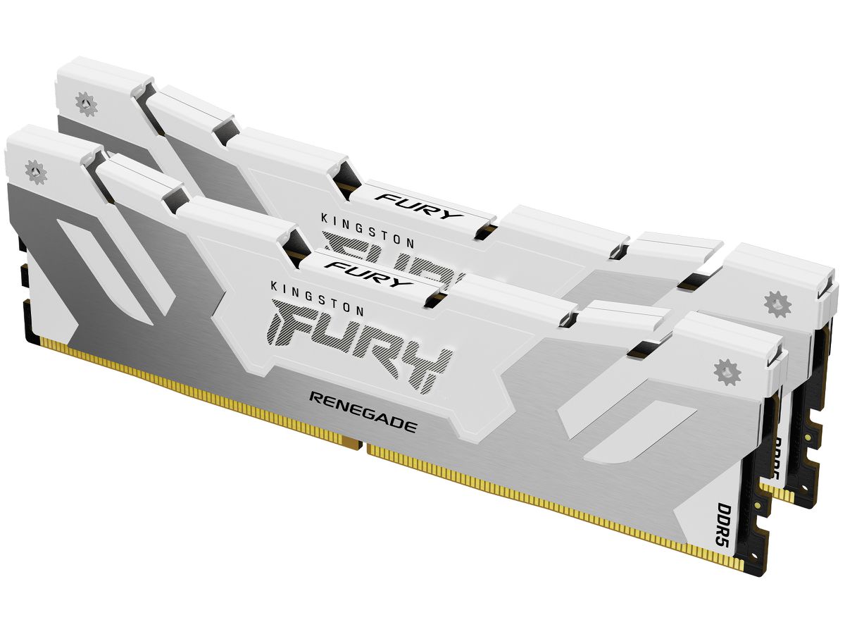 Kingston Technology FURY 32GB 6800MT/s DDR5 CL36 DIMM (Kit of 2) Renegade White XMP