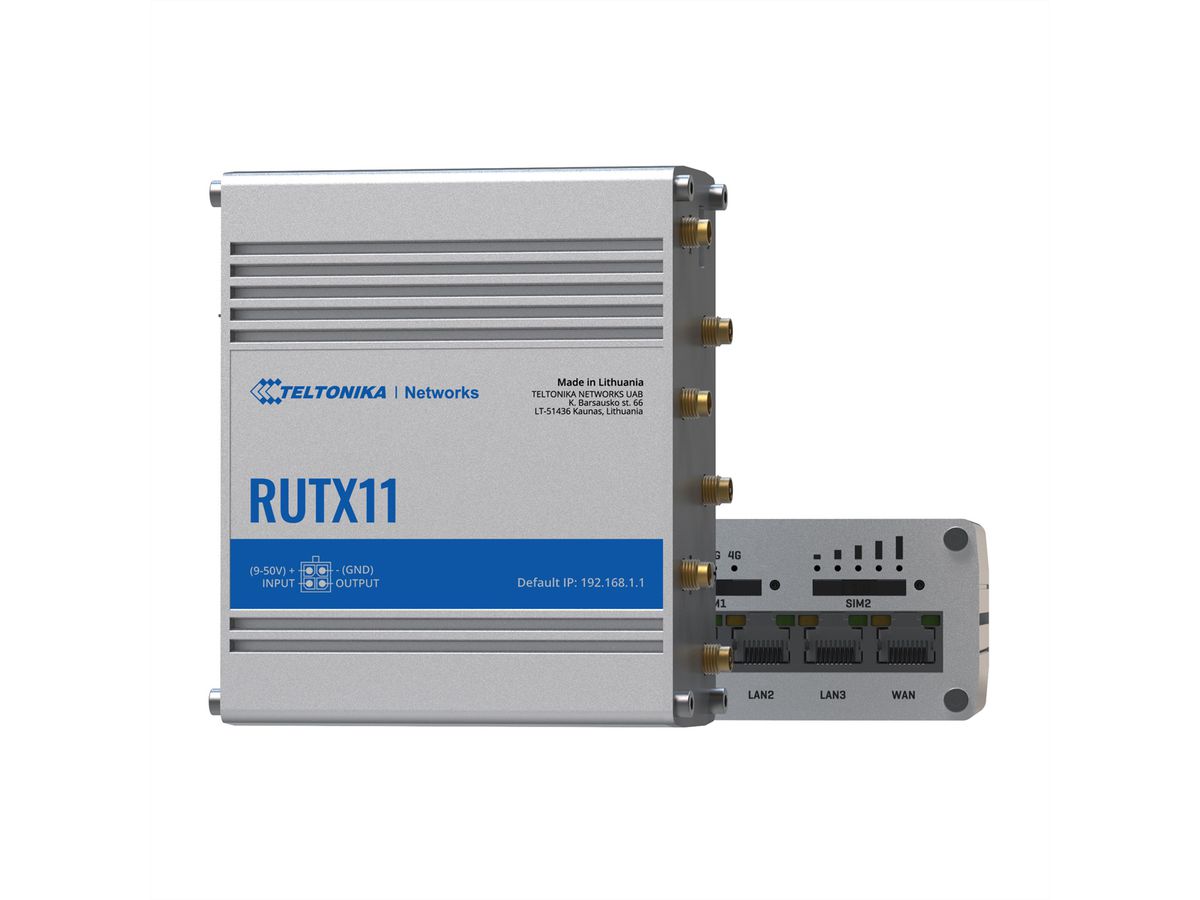 TELTONIKA RUTX11 Industriële LTE/4G-router