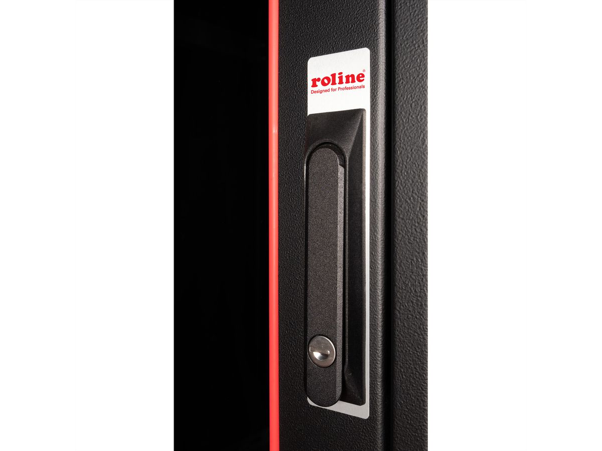 ROLINE 19-inch netwerkkast Pro 36 U , 600x600 BxD Glazen deur zwart