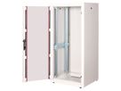 ROLINE 19-inch network cabinet Basic 26 U, 600x600 WxD glass door grey