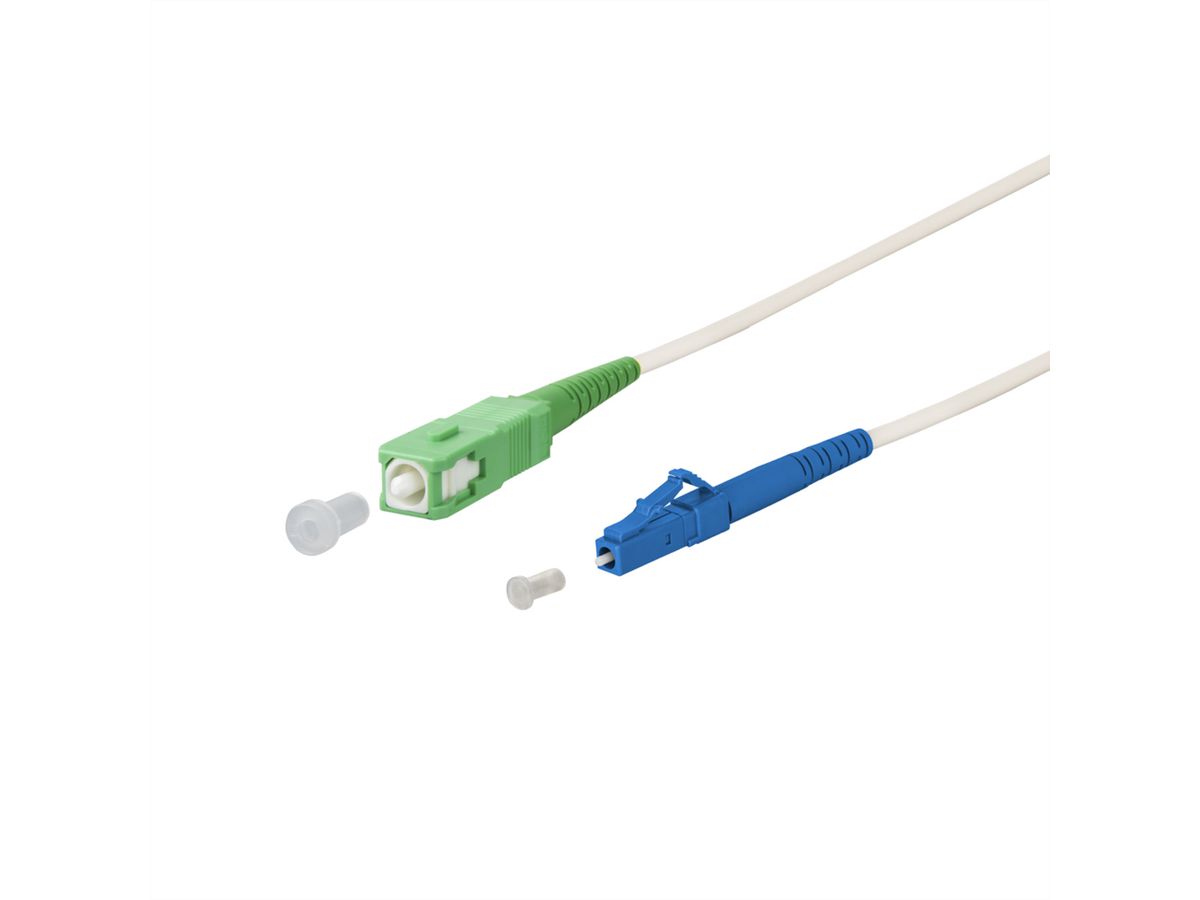 METZ CONNECT OpDAT patch cord, SC-S APC/LC-S OS2, 3 m