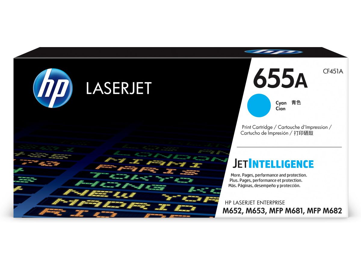 HP Originele 655A cyaan LaserJet tonercartridge