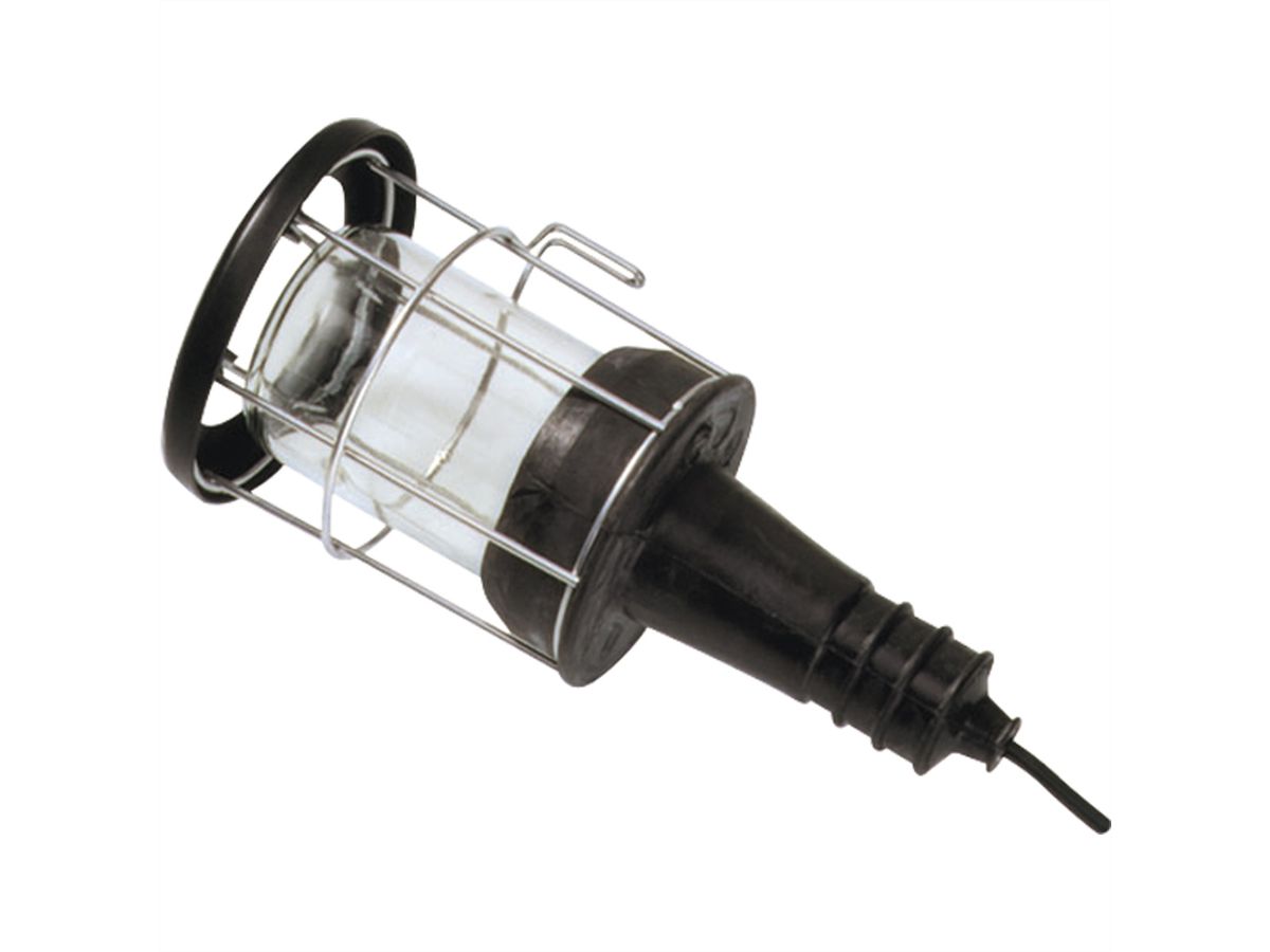 BACHMANN rubber hand lamp 100 W, IP44, cable 5m