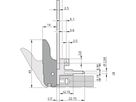 SCHROFF Inserter/Extractor Handle Type IET, Black Lever, Grey Button, Top, 10 pieces