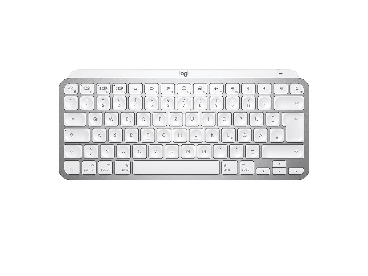 Logitech MX Keys Mini For Mac Minimalist Wireless Illuminated Keyboard toetsenbord Bluetooth QWERTY Engels Wit