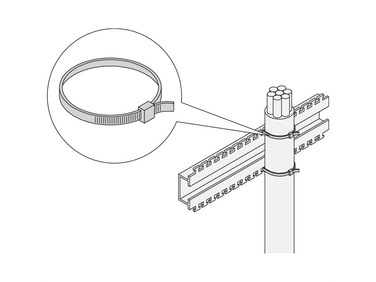 SCHROFF kabelbinder, 360L 5W