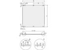 SCHROFF Front Panel, U-profile, Refrofit Shielding, 3 U, 12 HP, 2.5 mm, Al, Front Anodized, Rear Conductive
