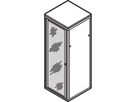 SCHROFF Eurorack glasdeur met acrylglas, RAL 7021, 16 HE 600W