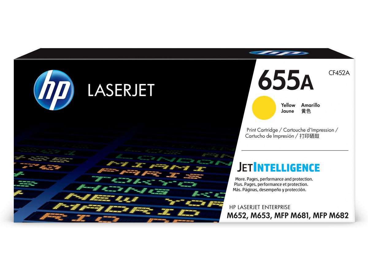 HP Originele 655A gele LaserJet tonercartridge