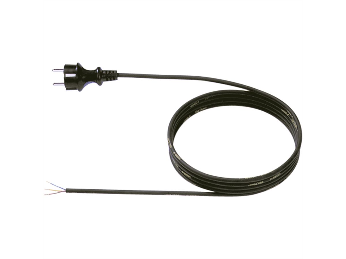 BACHMANN neoprene supply cable 3G0.75 3m, H05RR-F 3G0.75 black 32/AEH
