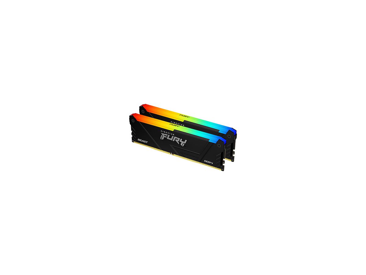Kingston Technology FURY 32GB 2666MT/s DDR4 CL16 DIMM (Kit of 2) 1Gx8 Beast RGB