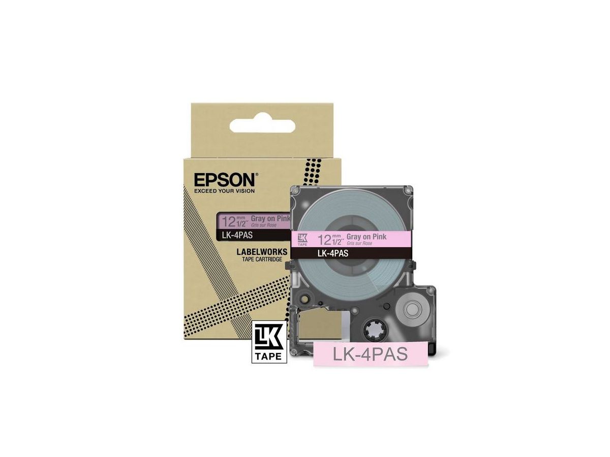 Epson LK-4PAS Grey, Pink