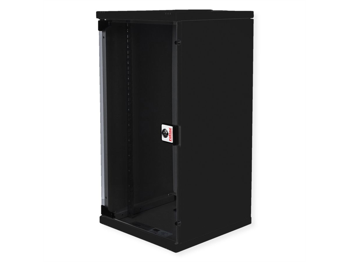 ROLINE 10-inch wall-mounted housing 12 U, 312x300 WxD kit black