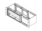 SCHROFF Front Frame for EMC Shielding for Horizontal Boards Mounting, 4 U, 28 HP