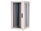 ROLINE 19-inch network cabinet Basic 22 U, 600x600 WxD glass door grey