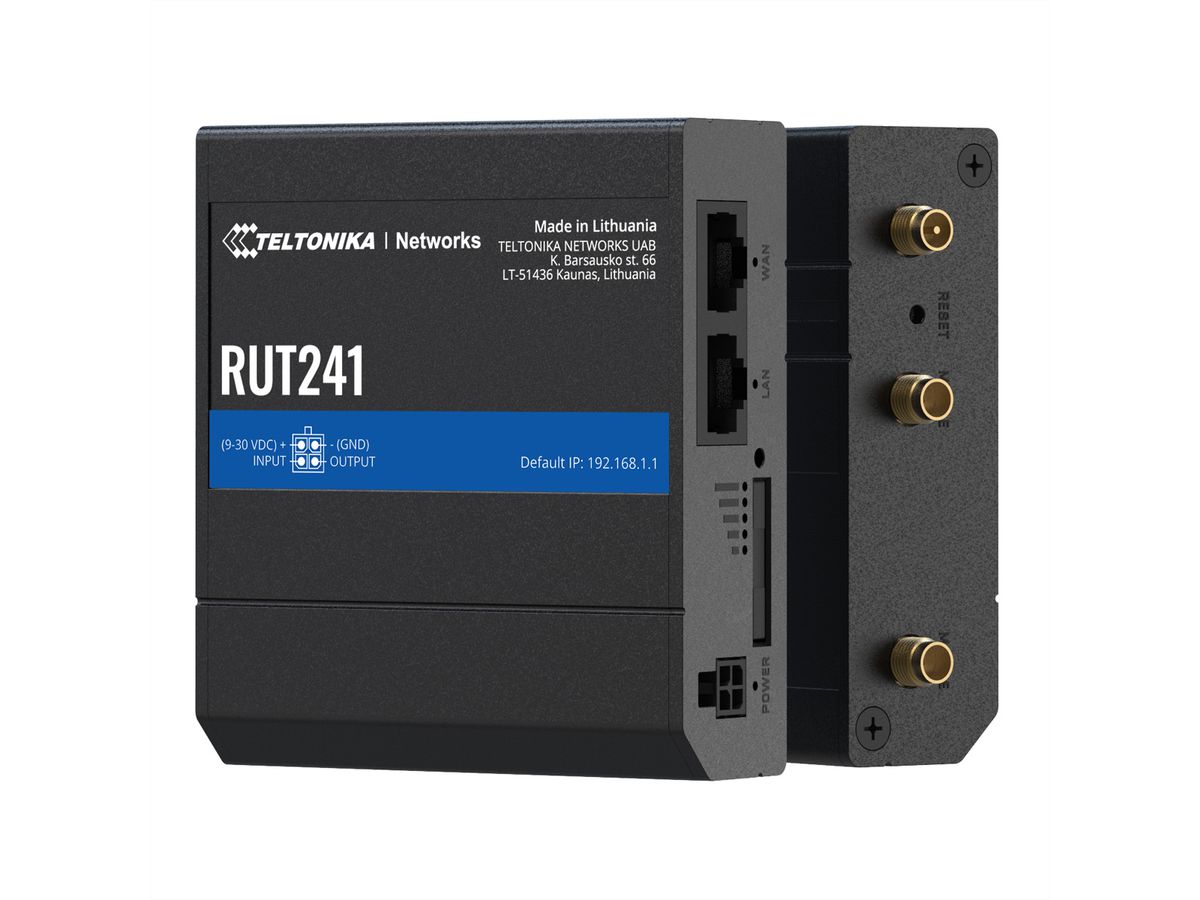TELTONIKA RUT241 LTE/4G/3G/2G WiFi industriële router MEIG versie