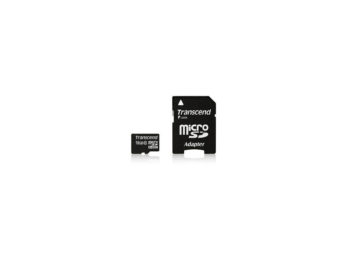Transcend 16GB microSDHC Class 10 UHS-I memory card