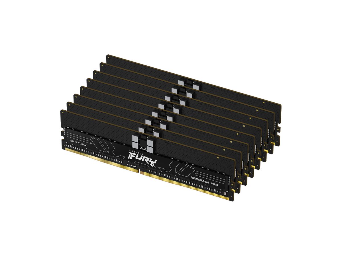 Kingston Technology FURY 256GB 5600MT/s DDR5 ECC Reg CL36 DIMM (set van 8) Renegade Pro XMP