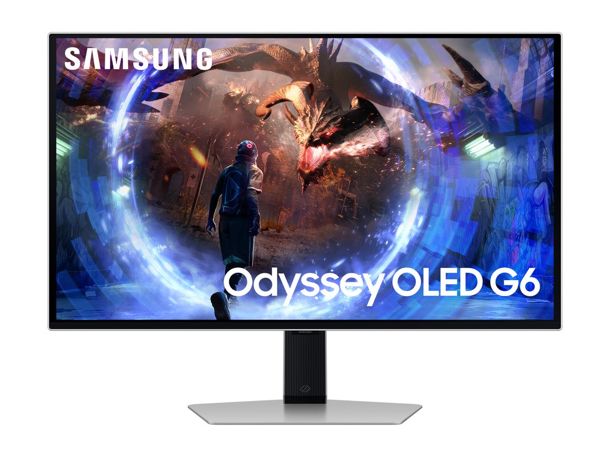 Samsung Odyssey G6 G60SD computer monitor 68,6 cm (27") 2560 x 1440 Pixels Quad HD OLED Zilver