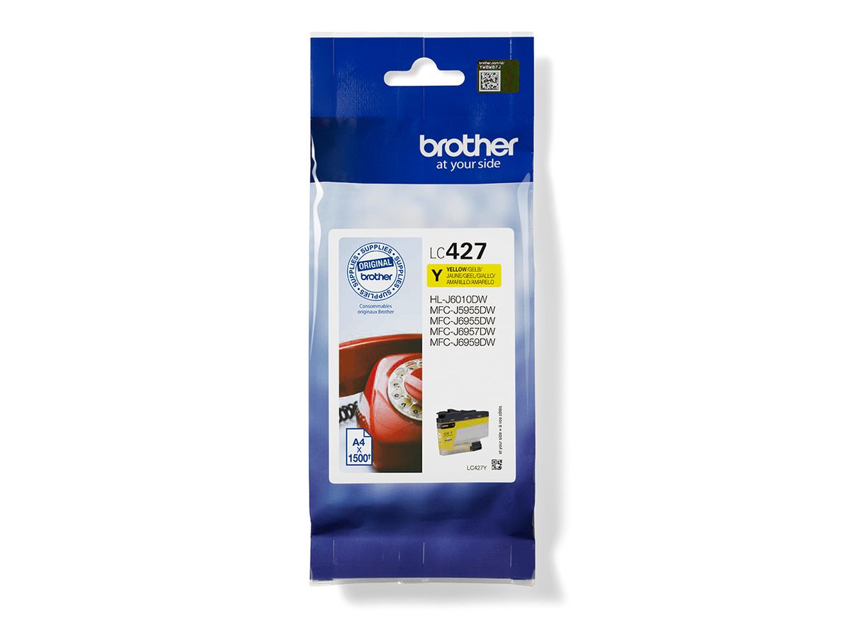 Brother LC427Y ink cartridge 1 pc(s) Original Yellow