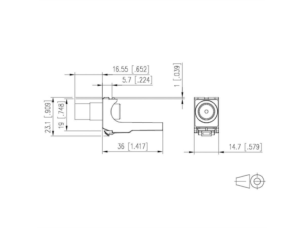 METZ CONNECT KOAX-module F/IEC-connector