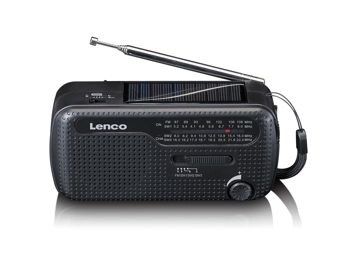 Lenco Solar-Radio MCR-112 , Schwarz