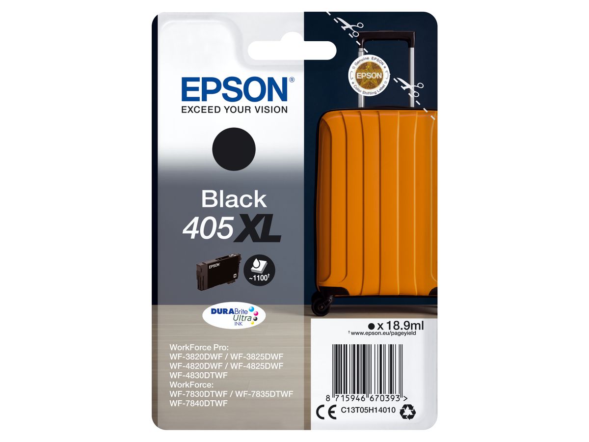 Epson 405XL ink cartridge 1 pc(s) Original High (XL) Yield Black