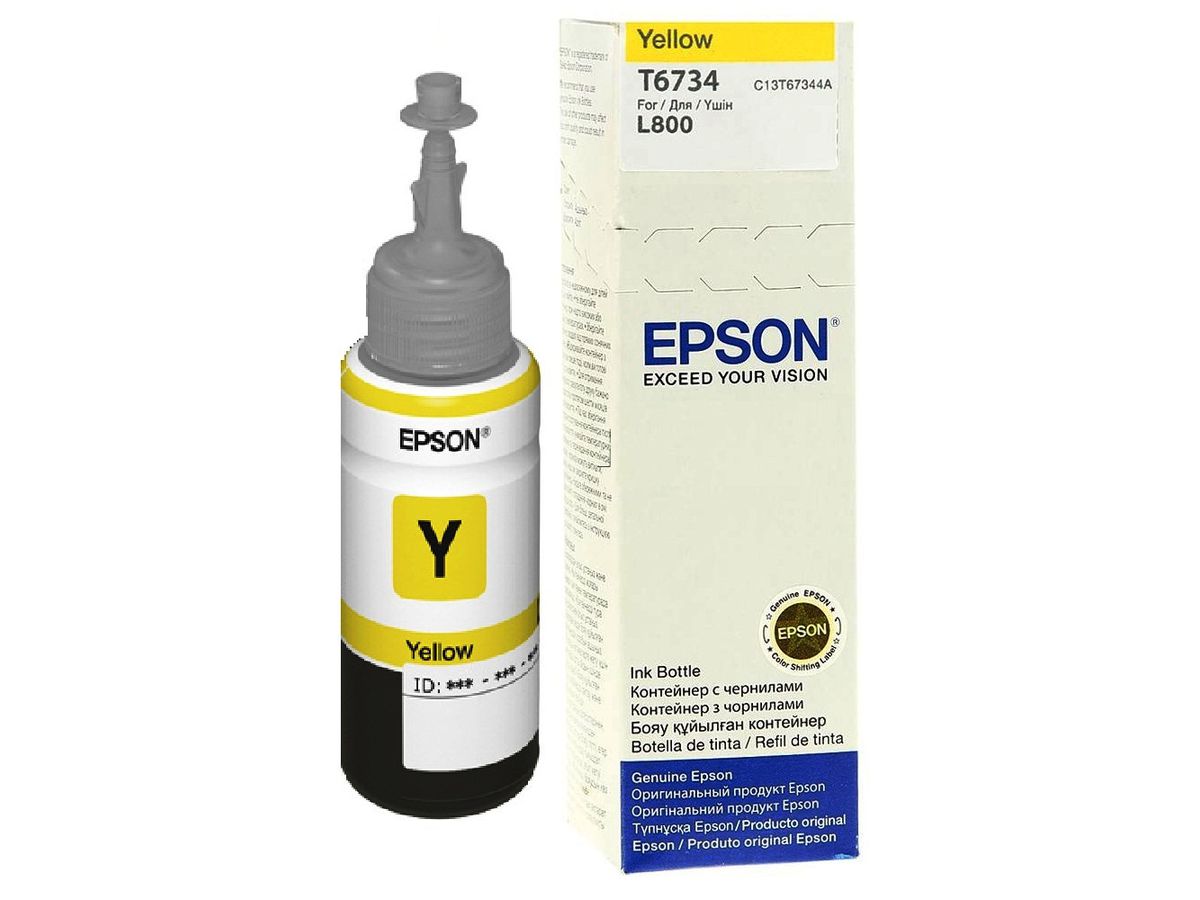 Epson T6734 inktcartridge 1 stuk(s) Origineel Normaal rendement Geel