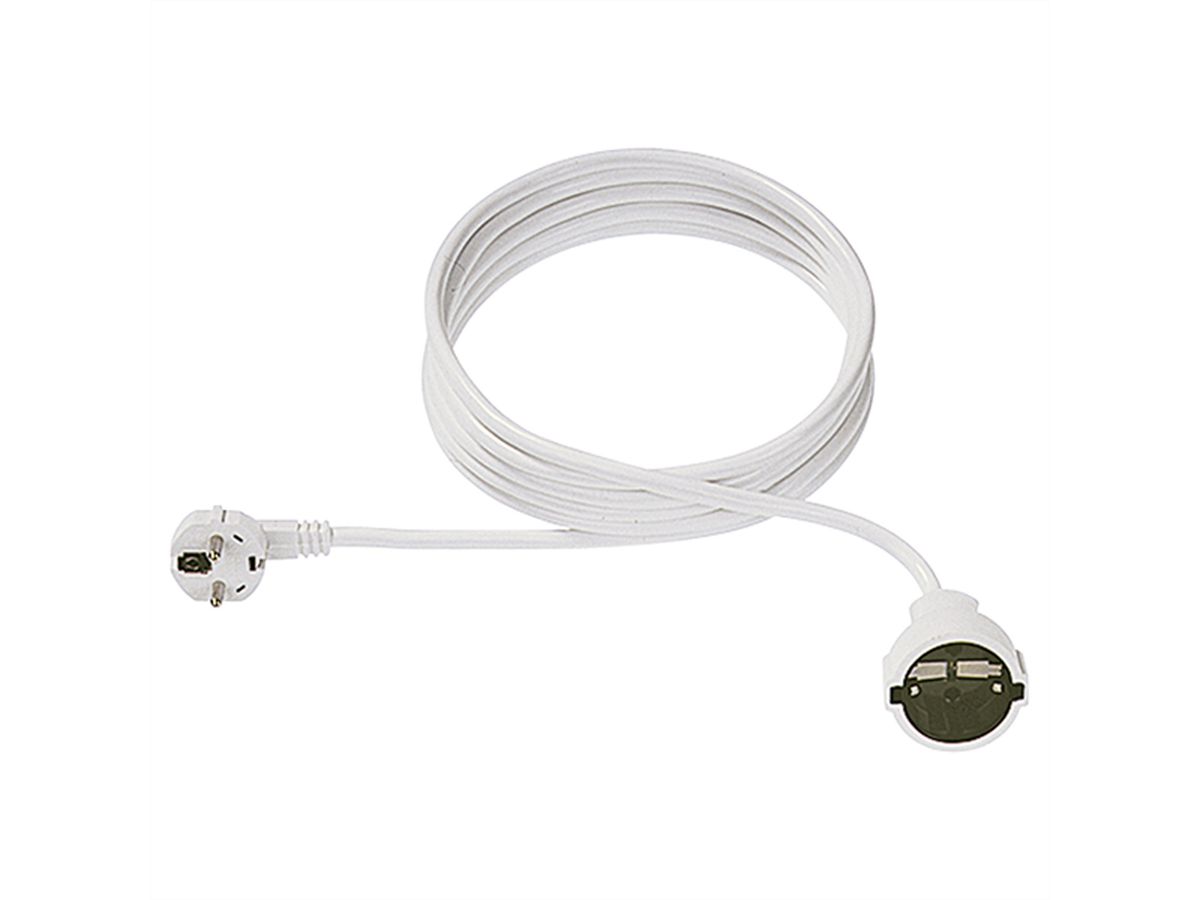 BACHMANN Extension cable, Earthing contact 230V 4m white