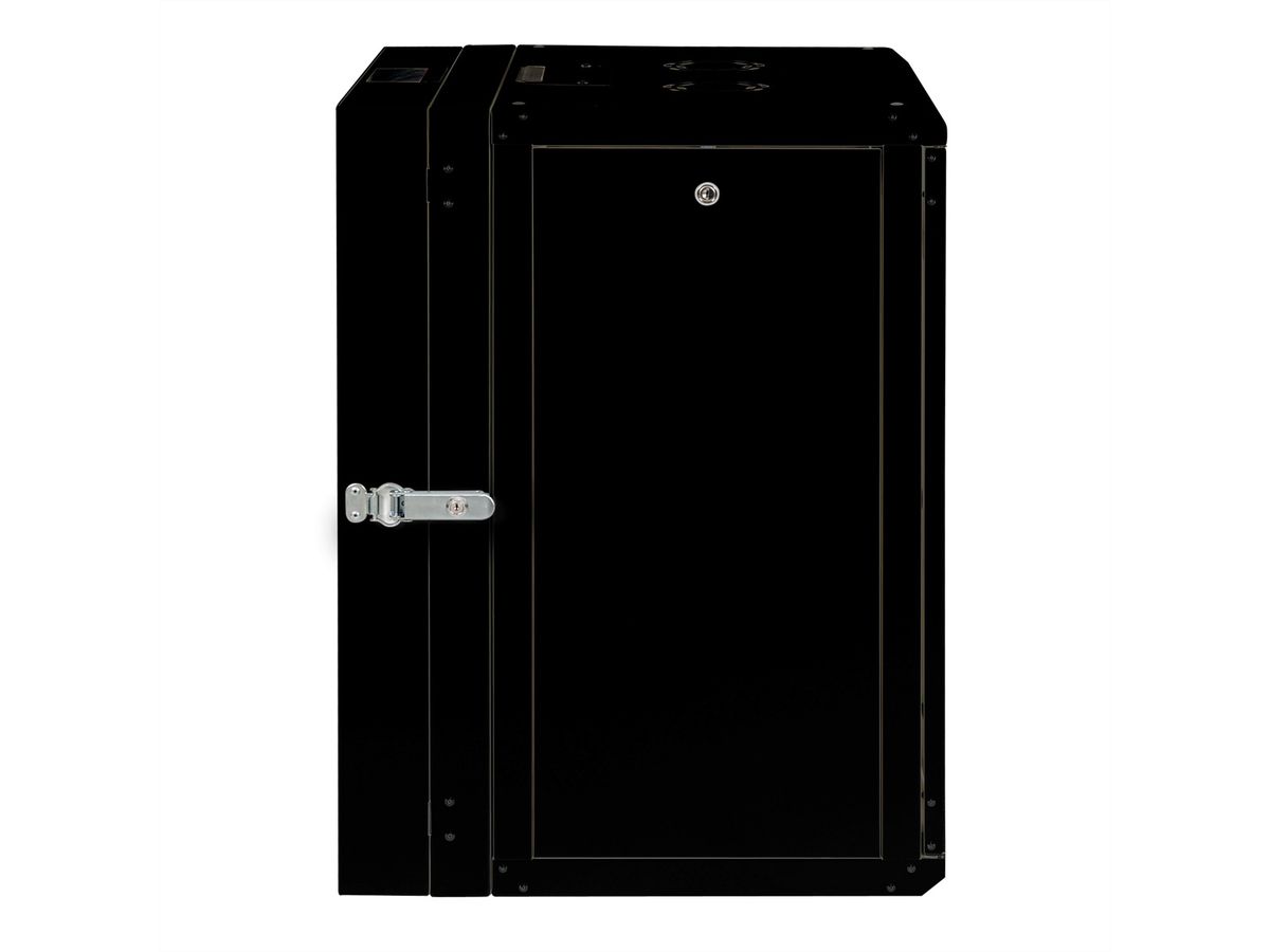 ROLINE 19-inch wall-mounted housing Pro 16 U, 600x600 WxD two-piece swivelling black
