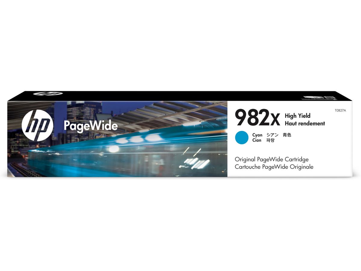 HP 982X High Yield Cyan Original PageWide Cartridge