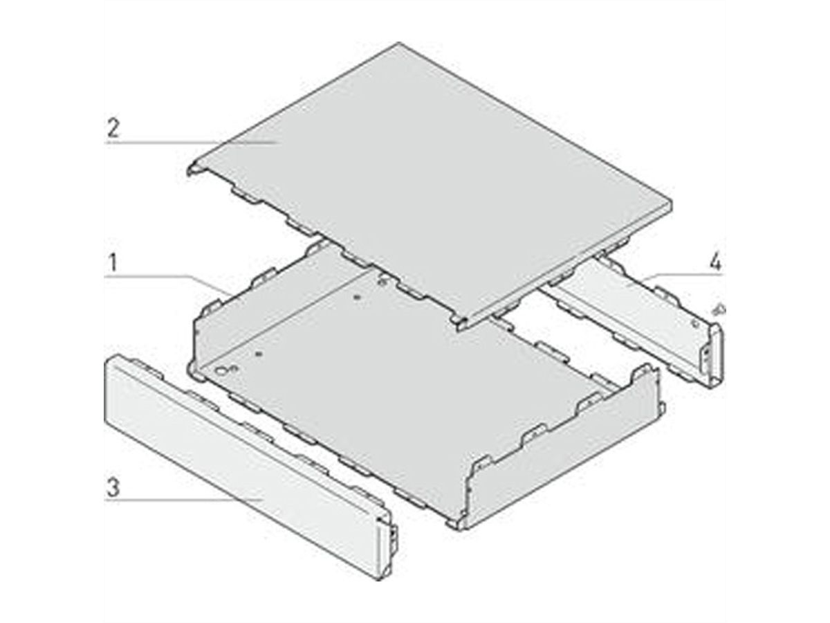 SCHROFF Interscale bureaukoffer, ongeperforeerd, 44 mm, 133 mm, 133 mm, INTERSCALE M 44H 133B 133T
