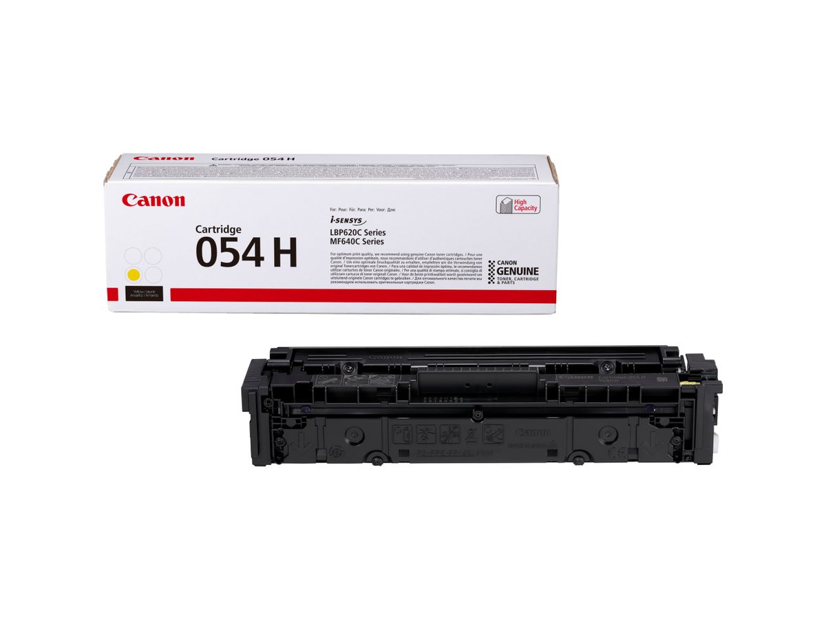 Canon 054 H High Yield Toner Cartridge, Yellow