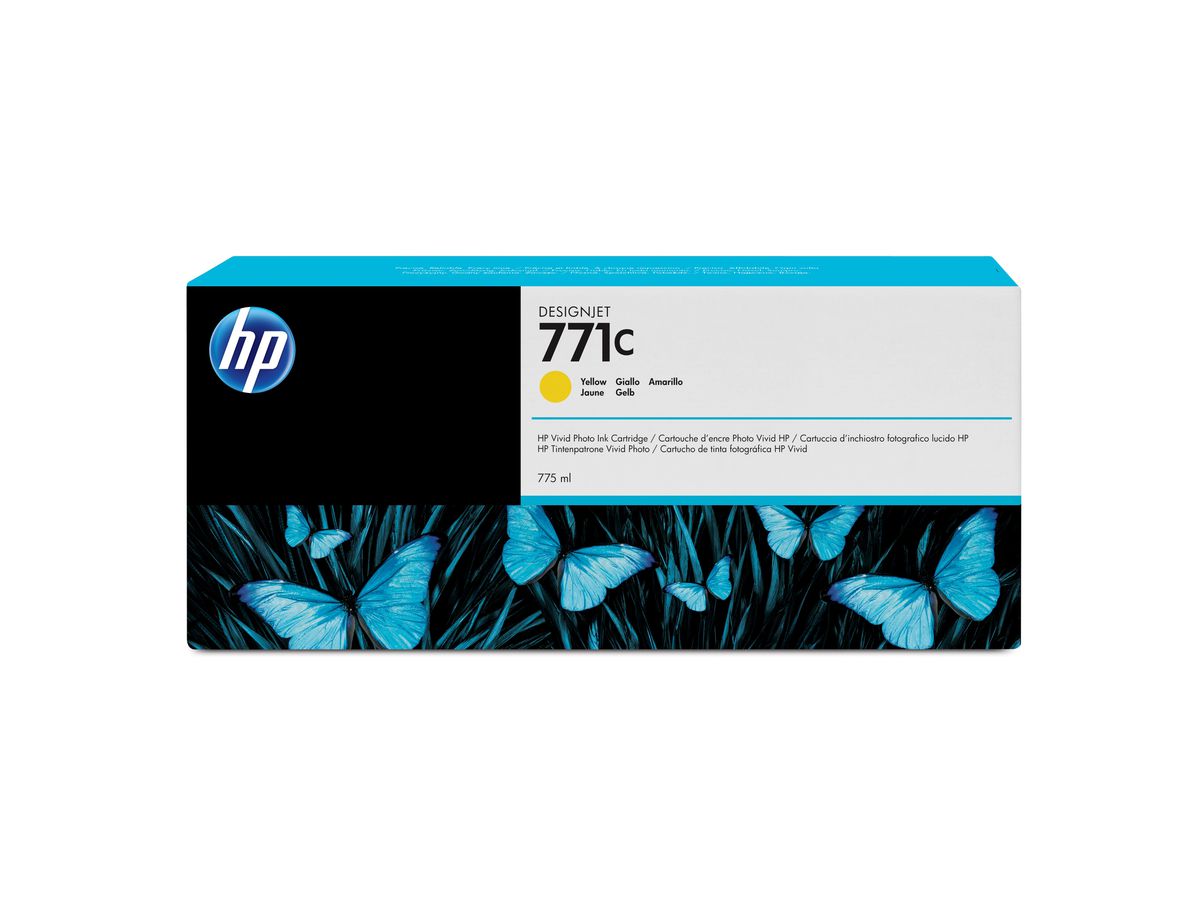 HP 771C 775-ml Yellow DesignJet Ink Cartridge