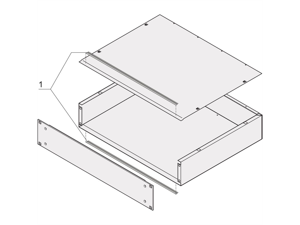 SCHROFF MultipacPRO EMC Shielding Kit, Aluminium Version