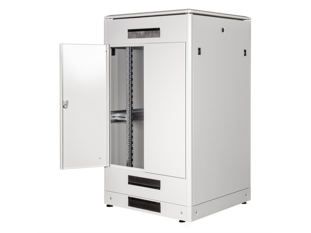 ROLINE 19-inch network cabinet Pro 26 U, 800x800 WxD glass door grey