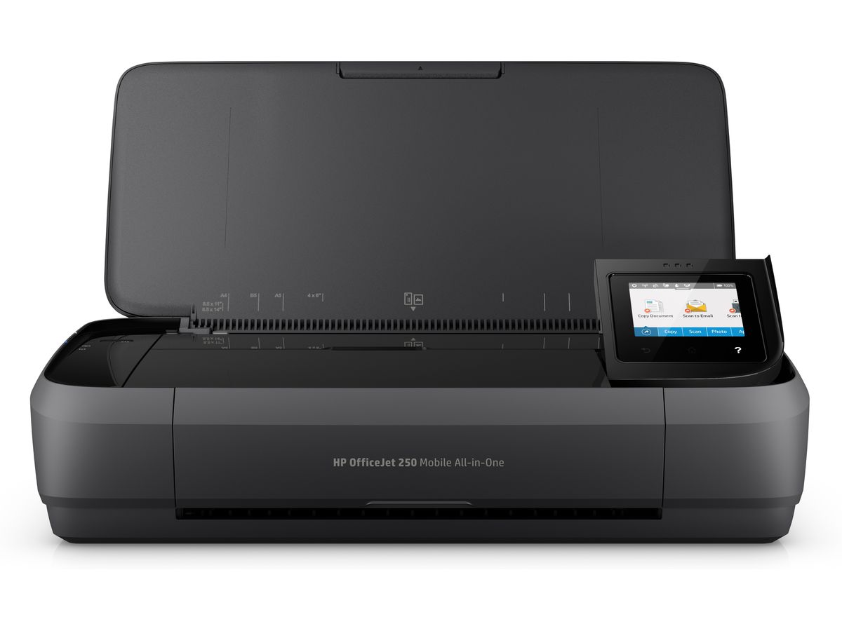 HP OfficeJet 250 Mobile Wireless All-in-One Color Printer, Copier, Scanner