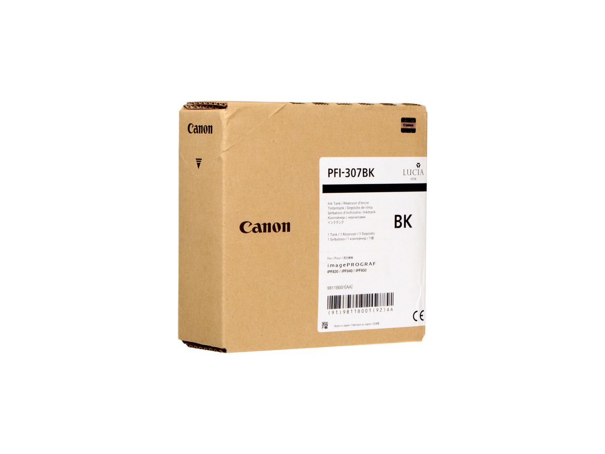 Canon PFI-307BK 330ml Zwart inktcartridge