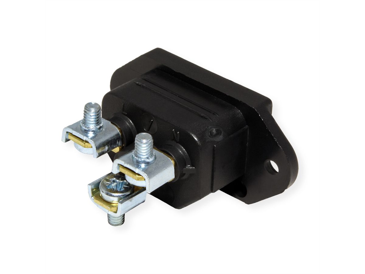 BACHMANN IEC320 C14 appliance plug, black, screw connection
