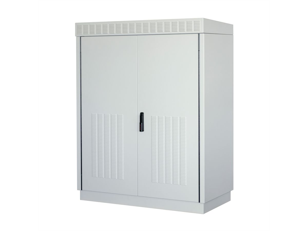 SCHROFF Outdoor Modular VENT Cabinet With Double Door, Fan, 1530H 29 U, 1300W 630D