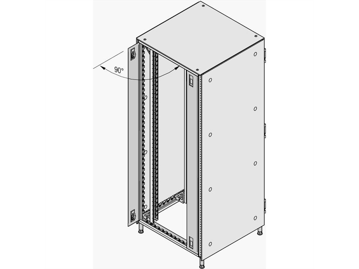 SCHROFF Varistar Cover Panel, Hinged
