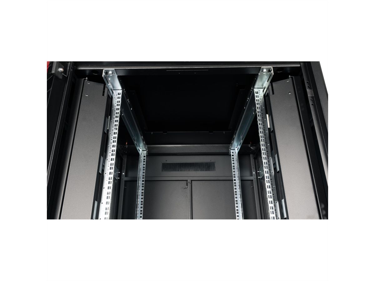 ROLINE 19-inch netwerkkast Pro 32 U , 800x800 BxD Glazen deur zwart