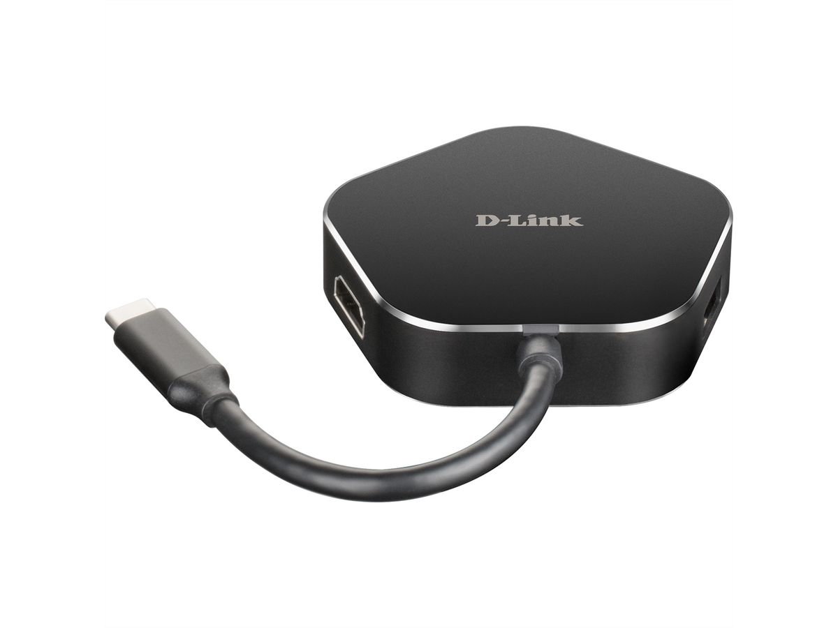D-Link DUB-M420 USB-C 4-poorts USB 3.0 hub met HDMI en USB-C oplaadpoort