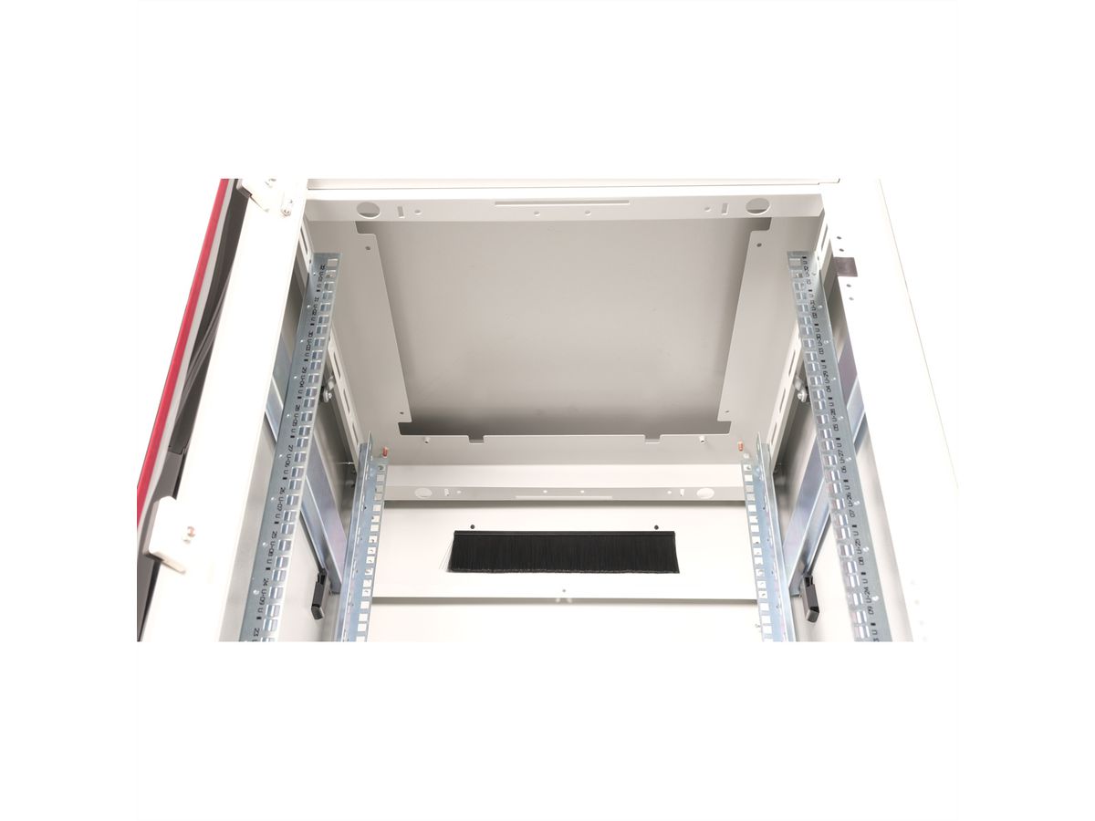 ROLINE 19-inch Network Cabinet Pro 32 U, 600x600 WxD glass door grey