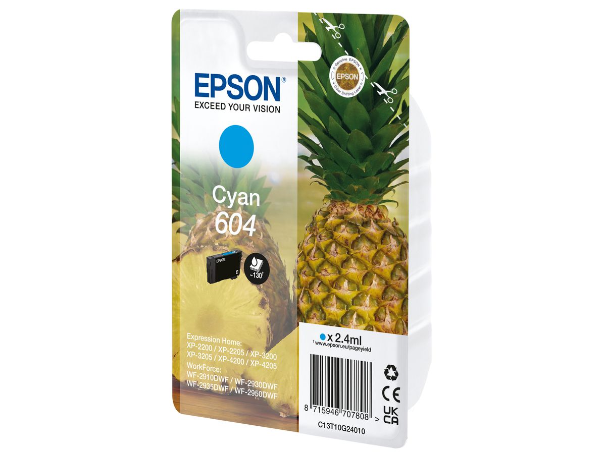 Epson 604 ink cartridge 1 pc(s) Original Standard Yield Cyan
