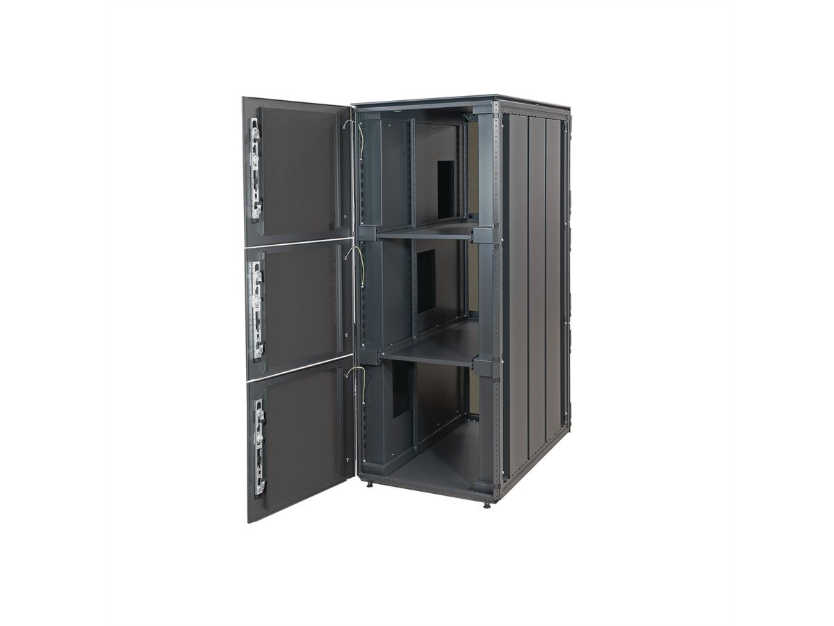 SCHROFF Varistar Colocation Cabinet, RAL 7021, 2 Compartments, 42 U, 2000H, 600W, 1200D